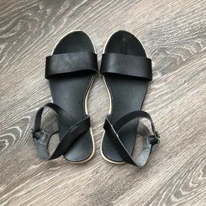 Black/White Sandals